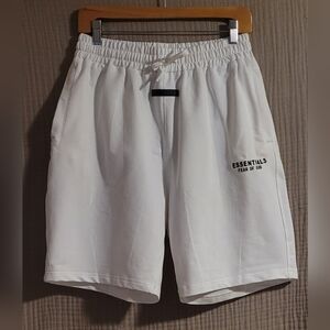 ​RARE 2018 OG Essentials Fear of God White Ottoman Shorts - Made in USA - XL